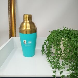 Casamigo's Tequila Turquoise & Gold Cocktail Shaker